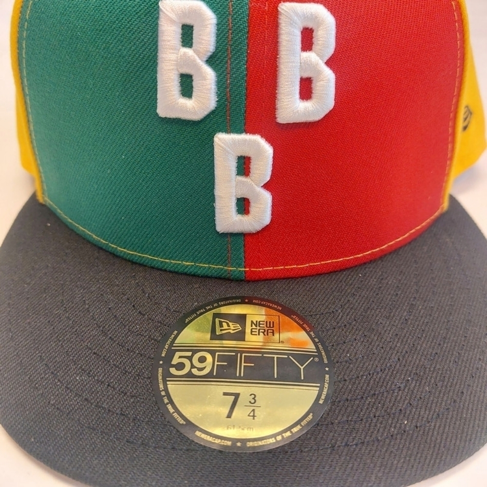 59Fifty New Era Birmingham Black Barons Just Caps Negro League Fitted Sz 7 3/4 - Picture 2 of 7